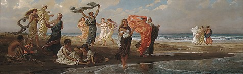 Greek Girls Bathing Image